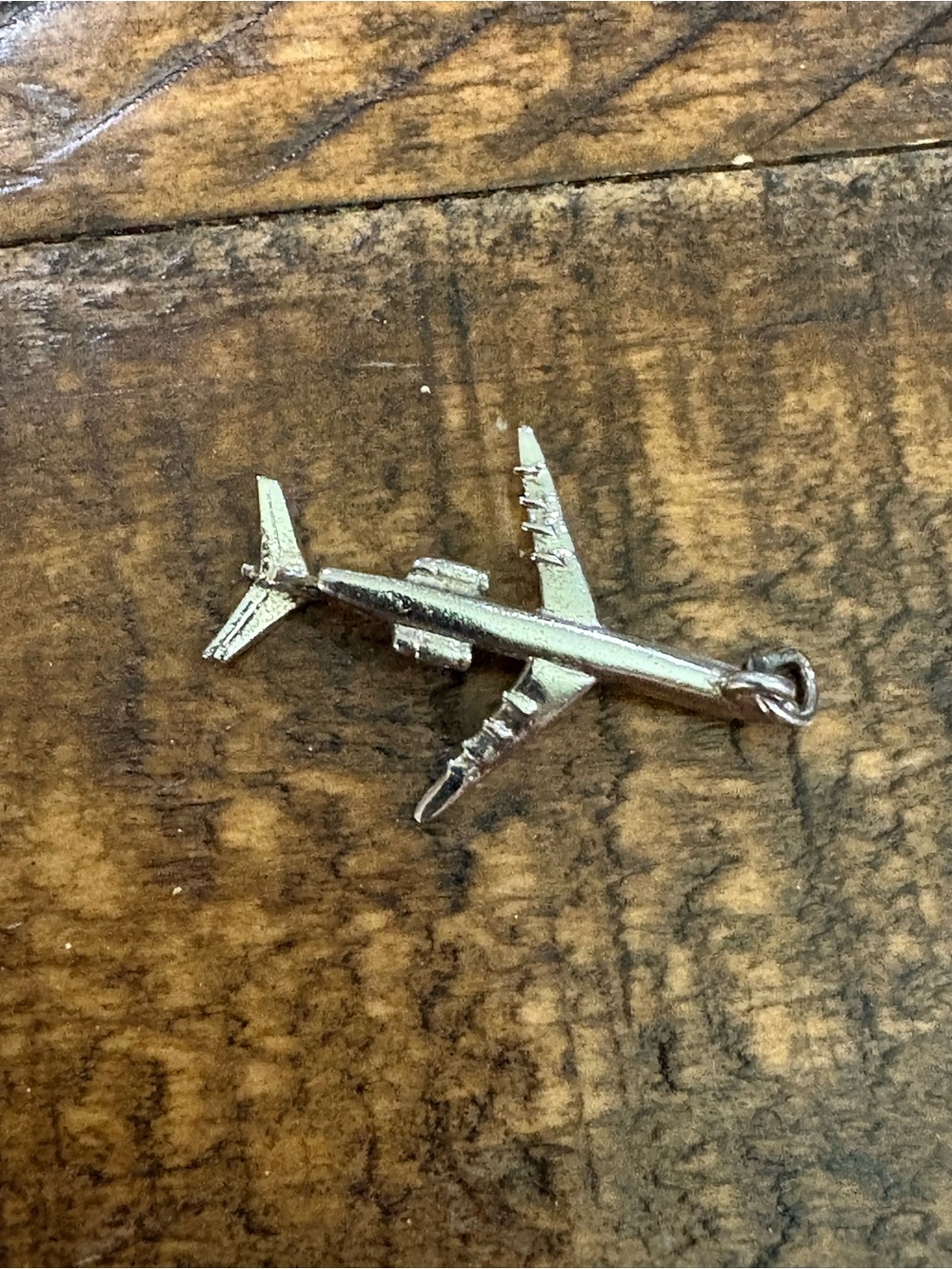 Sterling Silver Airplane Charm Pendant - Travel-Themed Jewelry